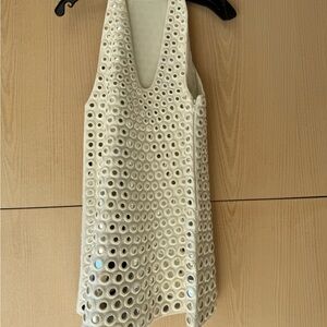 Alexis White Eyelet Mini Dress